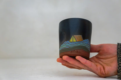 Camp Tent Mountain cup In Darby