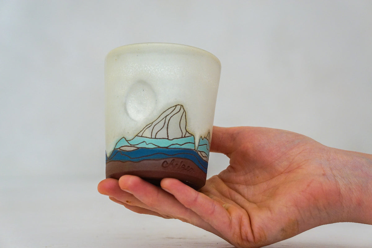 E Teton cup in Bone