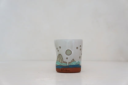 E Teton Moon Stars Mountain cup in White