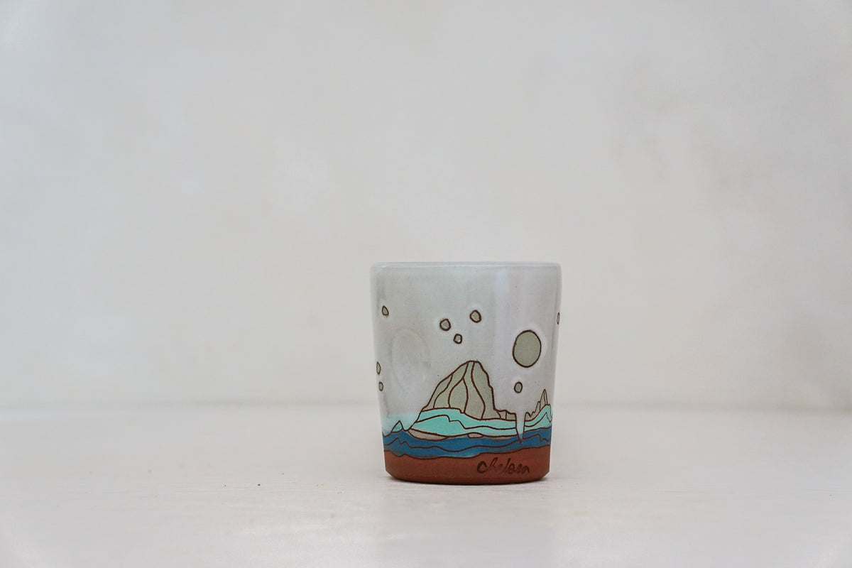 E Teton Moon Stars Mountain cup in White