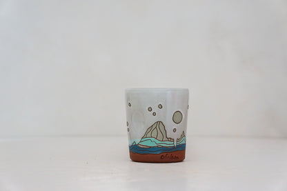 E Teton Moon Stars Mountain cup in White