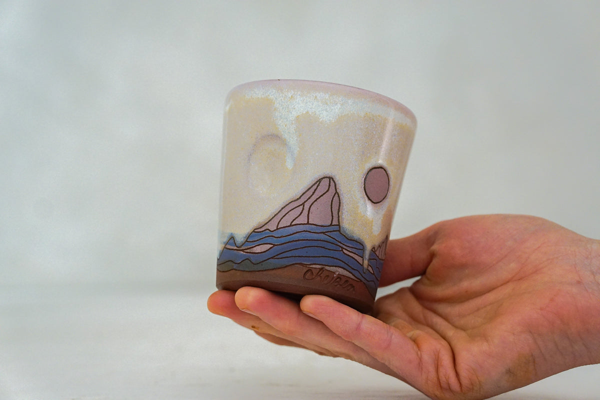 E Teton cup in Alpenglow