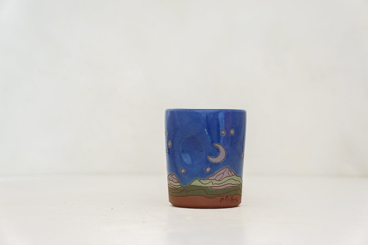 Mountain Night cup in Flax
