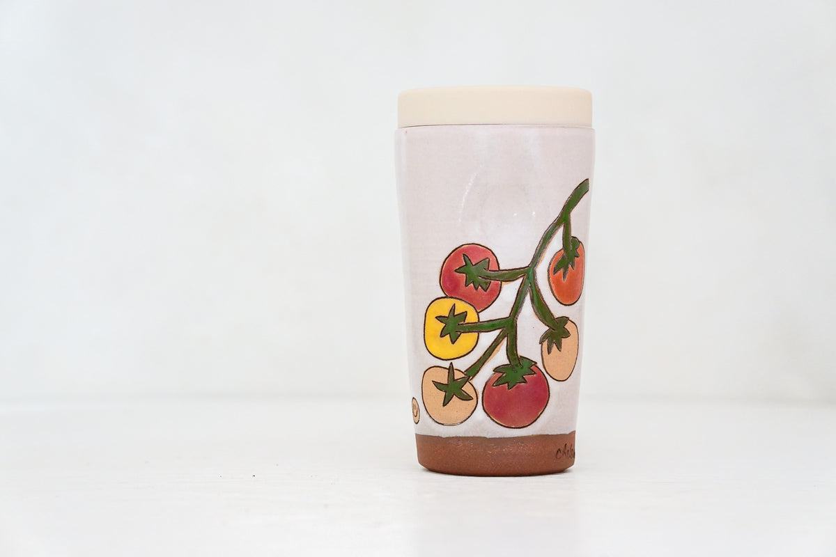 Cherry tomato Tall Travel Cup in Pink