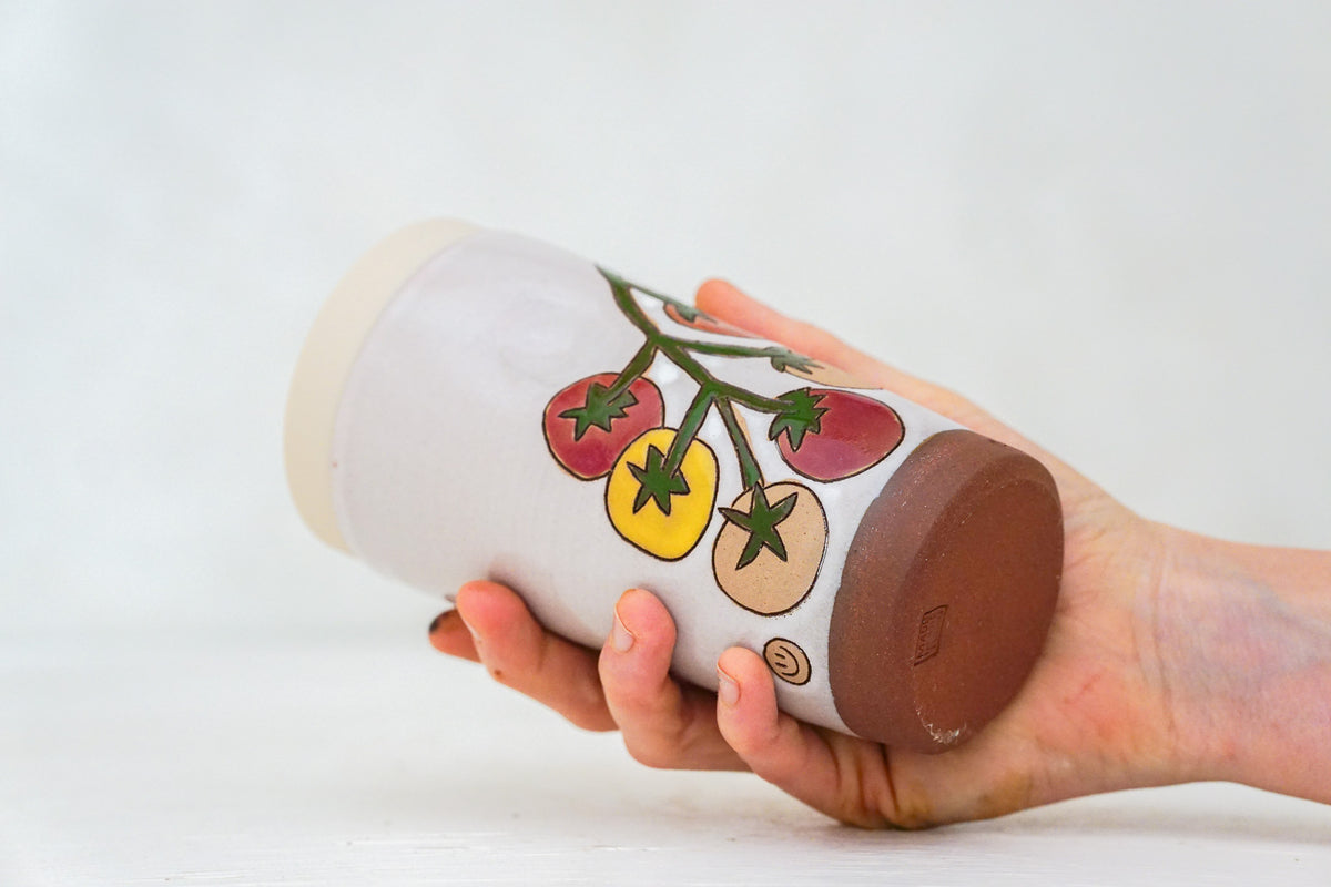 Cherry tomato Tall Travel Cup in Pink