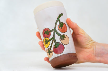Cherry tomato Tall Travel Cup in Pink