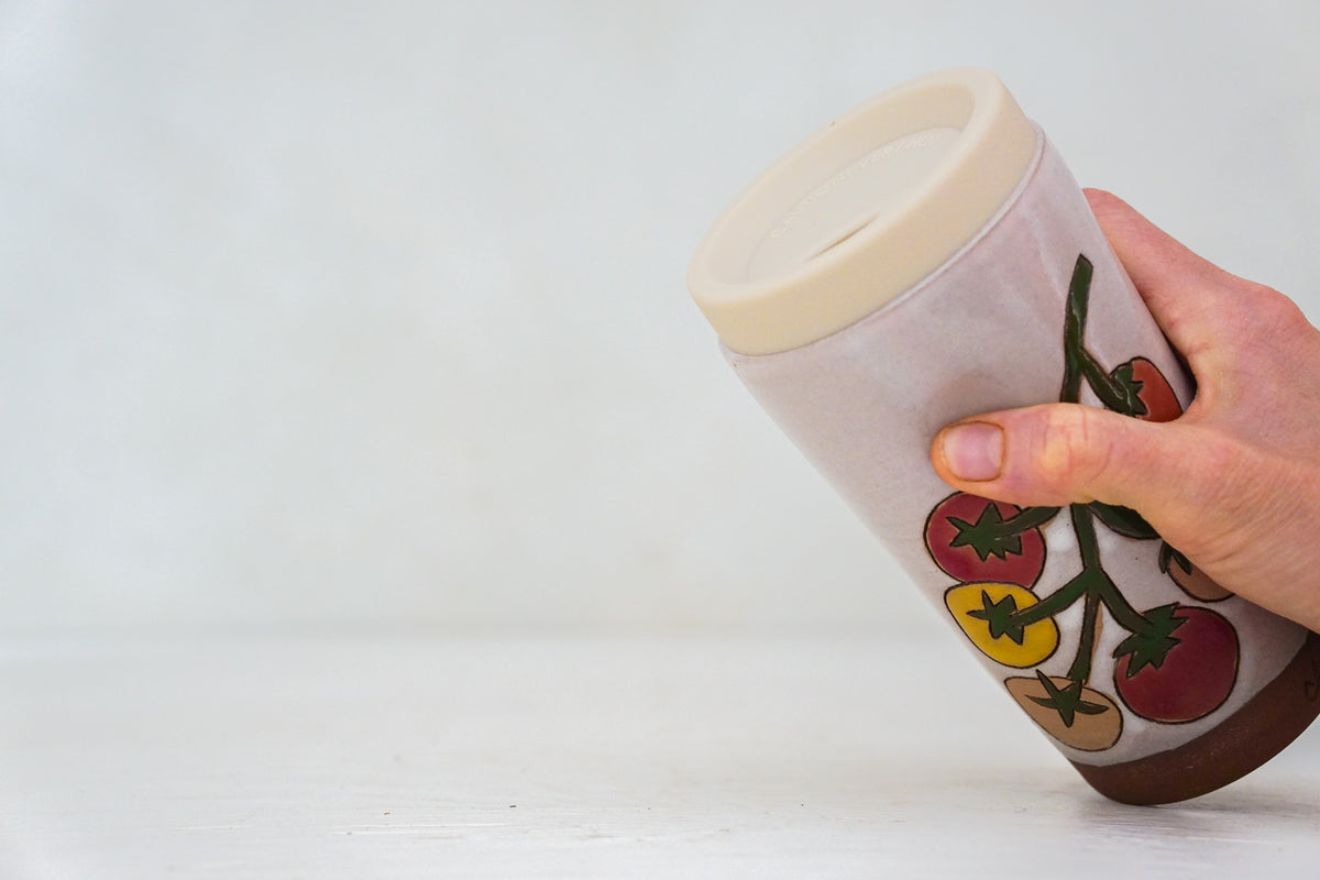 Cherry tomato Tall Travel Cup in Pink