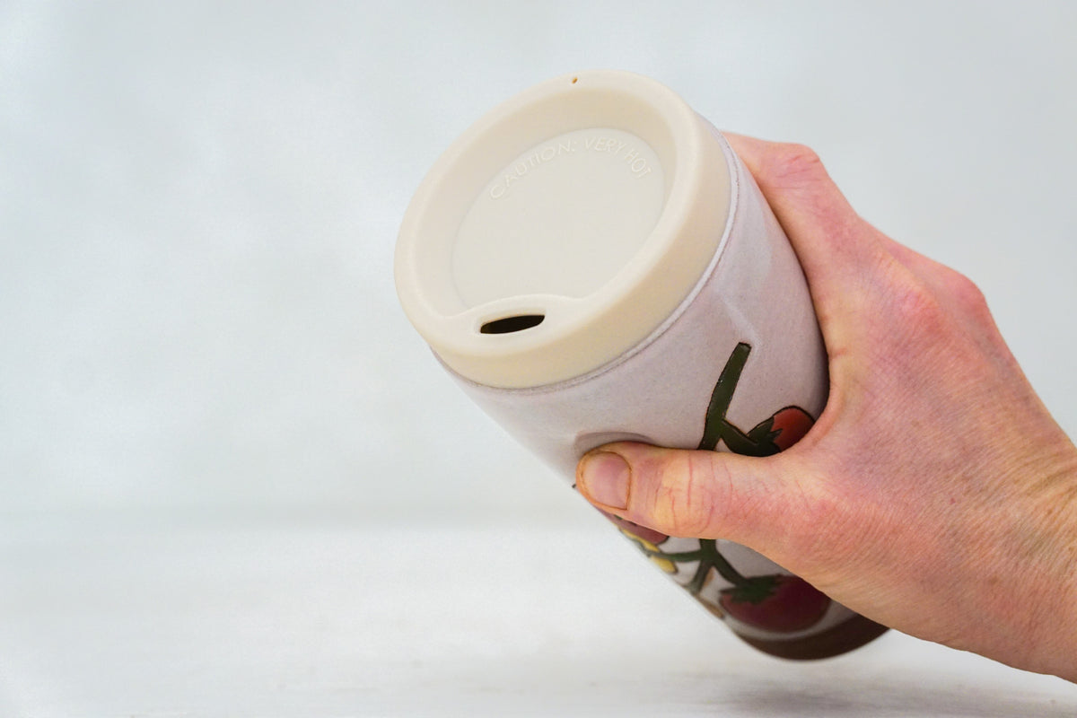 Cherry tomato Tall Travel Cup in Pink