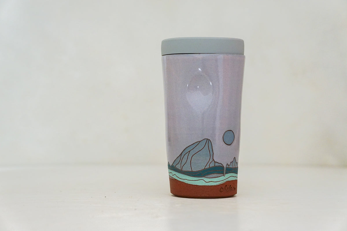 E Teton Tall Travel Cup in White