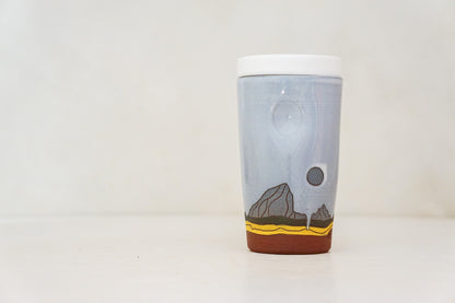 E Teton Tall Travel Cup in White