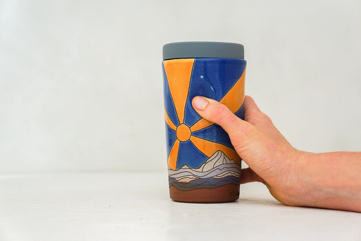 Starburst Tall Mtn Travel Cup in Flax