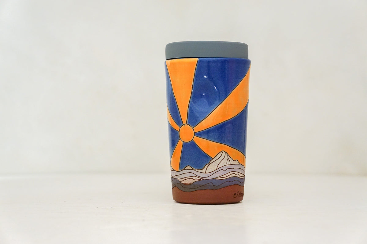 Starburst Tall Mtn Travel Cup in Flax