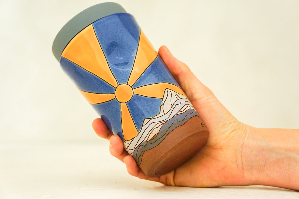 Starburst Tall Mtn Travel Cup in Flax