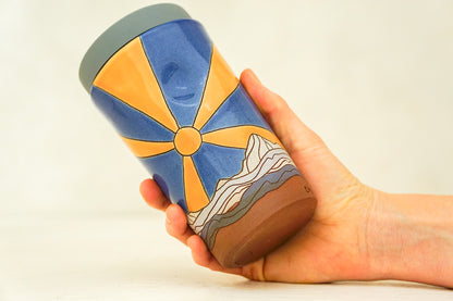 Starburst Tall Mtn Travel Cup in Flax