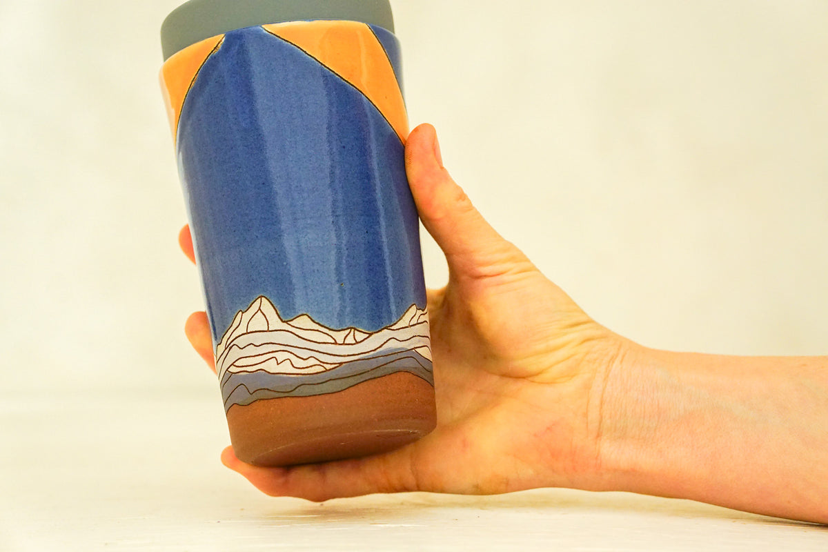 Starburst Tall Mtn Travel Cup in Flax