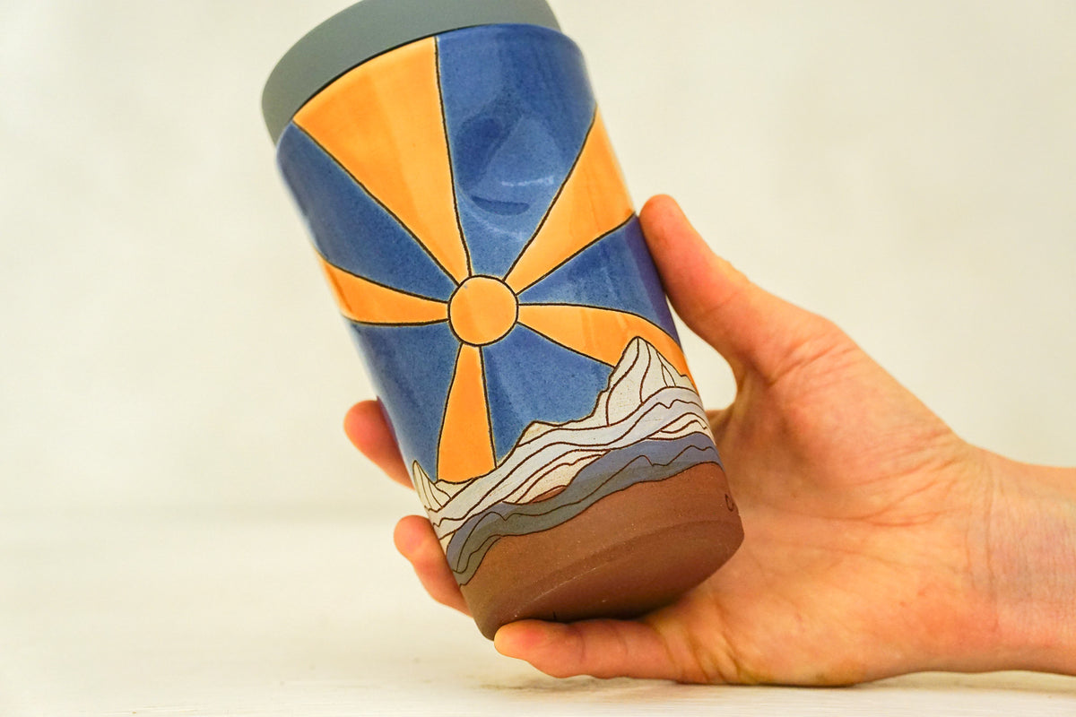 Starburst Tall Mtn Travel Cup in Flax