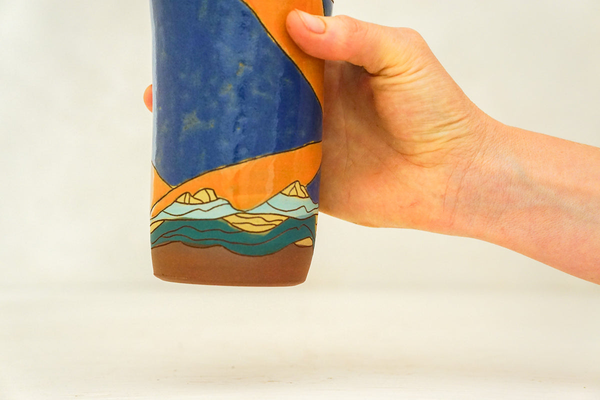 Starburst Tall Mtn Travel Cup in Flax/Bone