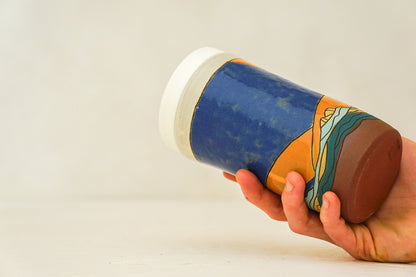 Starburst Tall Mtn Travel Cup in Flax/Bone