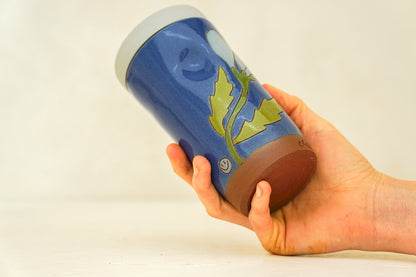 Dancing Flower Travel Cup in Flax
