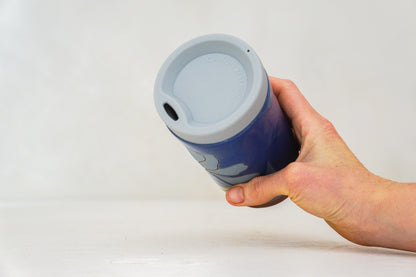 Dancing Flower Travel Cup in Flax