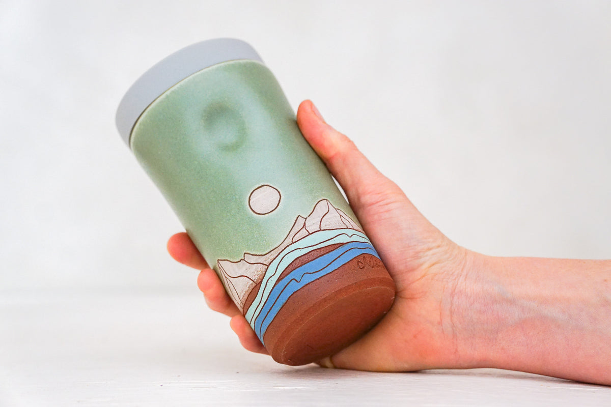 Mountain Moon Travel Cup in Sage