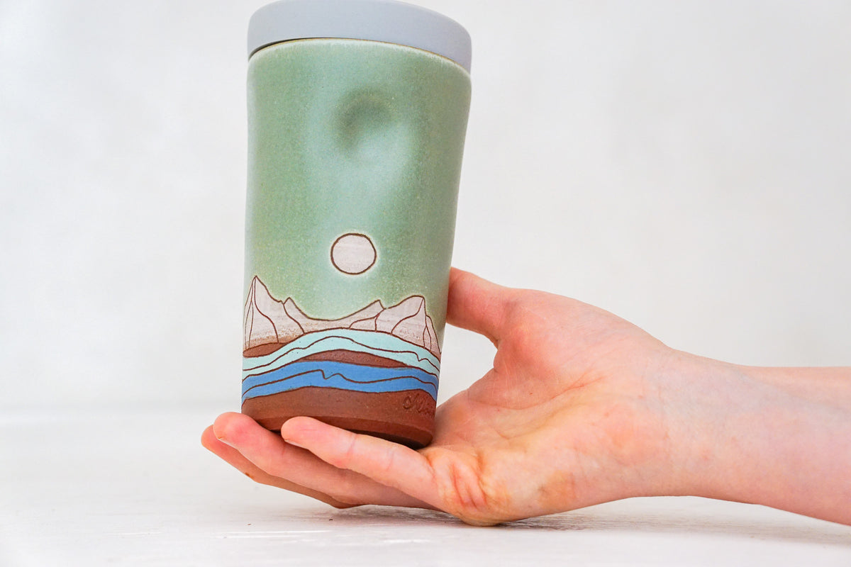 Mountain Moon Travel Cup in Sage