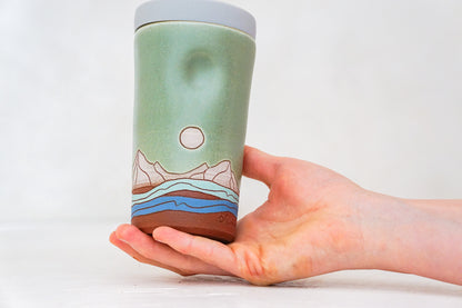 Mountain Moon Travel Cup in Sage