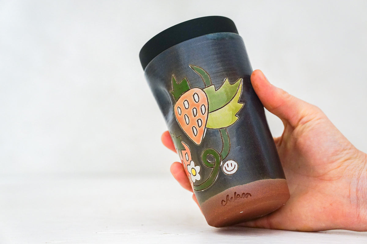 Strawberry Travel Cup in Darby