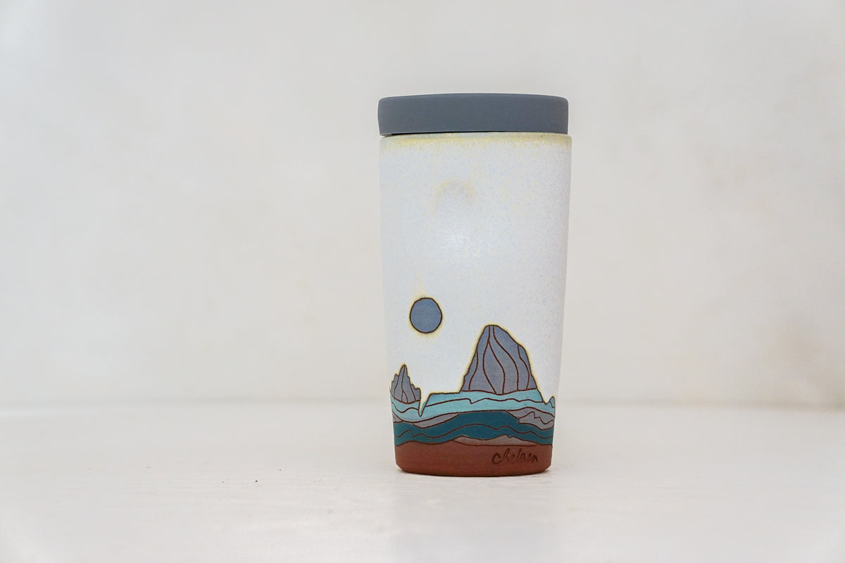 W Teton Travel Cup in Bone
