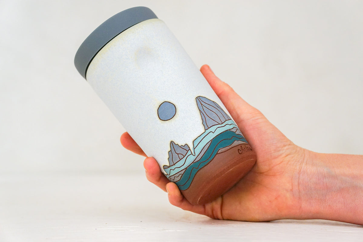 W Teton Travel Cup in Bone