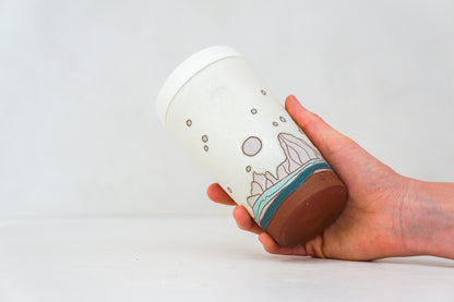 W Teton Stars Travel Cup in Bone