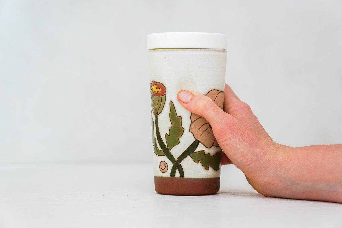 Poppy Travel Cup in Bone 2