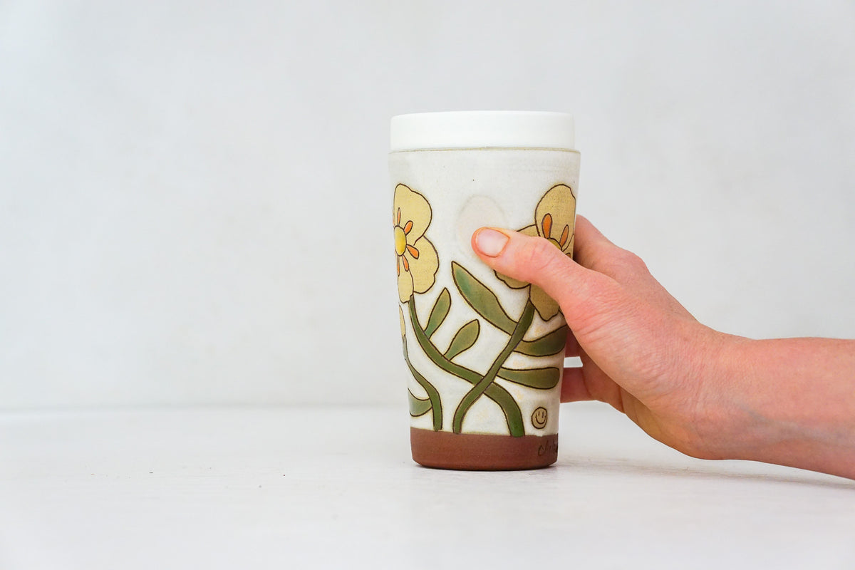 Buttercup Travel Cup in Bone
