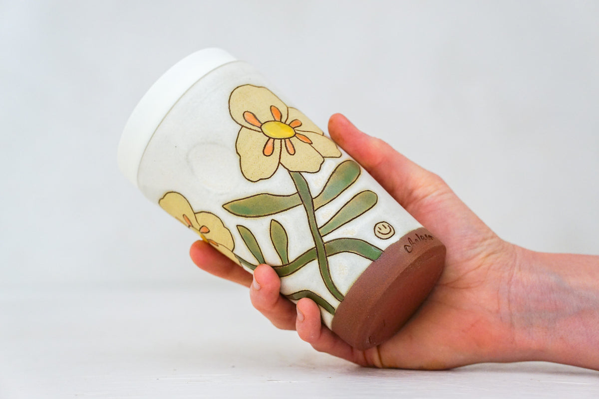 Buttercup Travel Cup in Bone