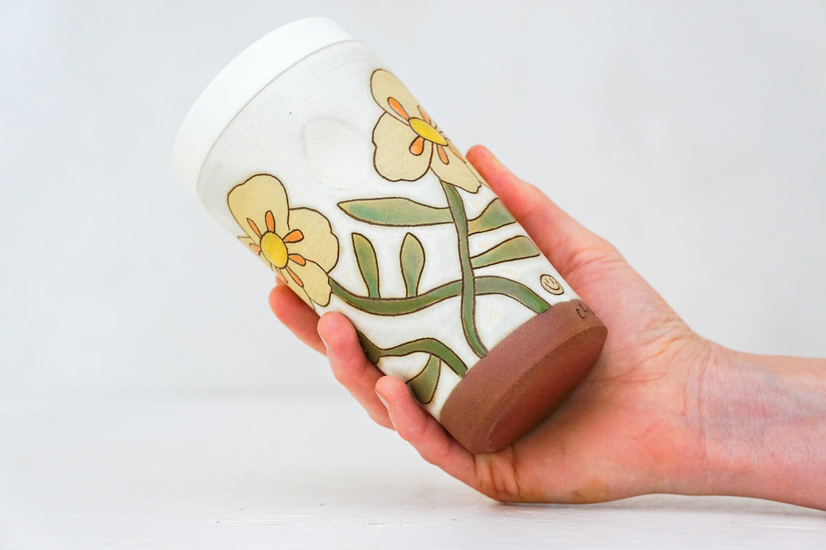 Buttercup Travel Cup in Bone