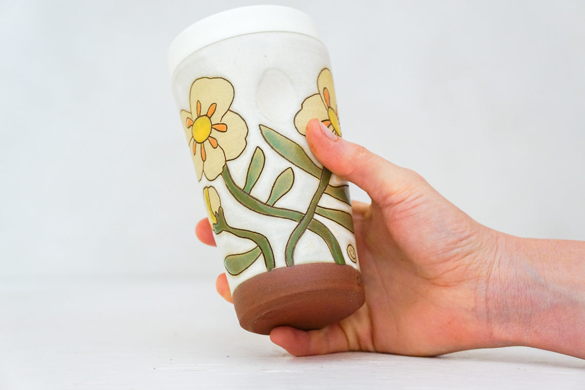 Buttercup Travel Cup in Bone