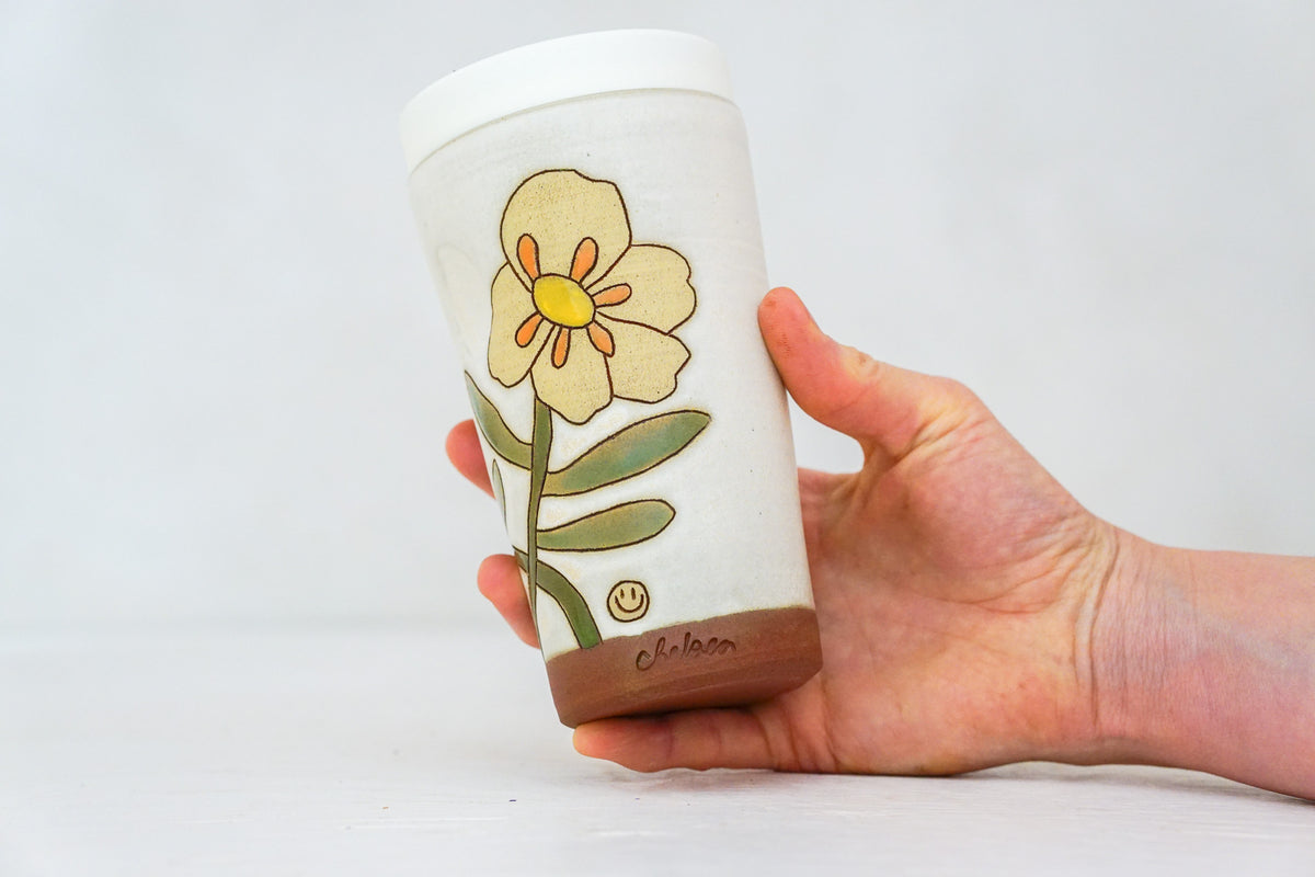 Buttercup Travel Cup in Bone