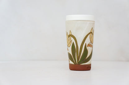 Glacier Lily Travel Cup in Bone