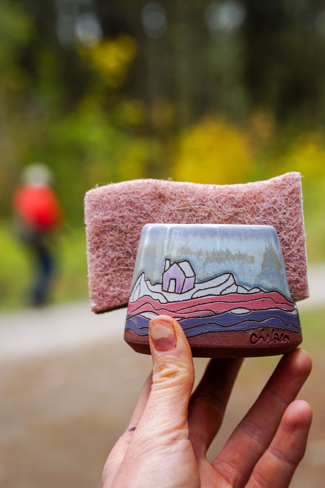 House Sponge holder in Lavender Magic