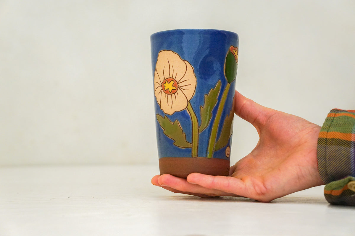 PoppyTall Cup in Flax