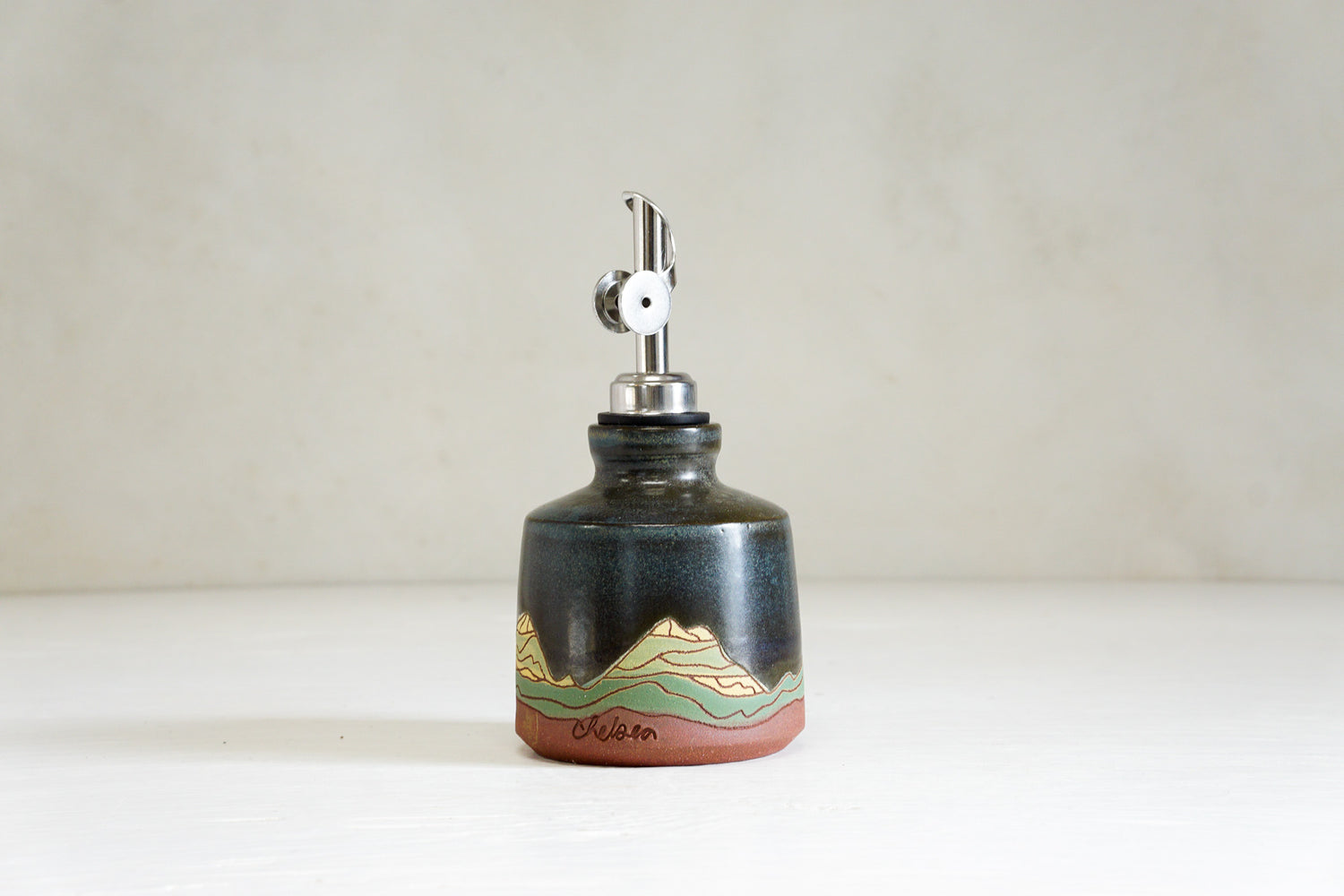 W Teton in Darby bud vase/ olive oil bottle