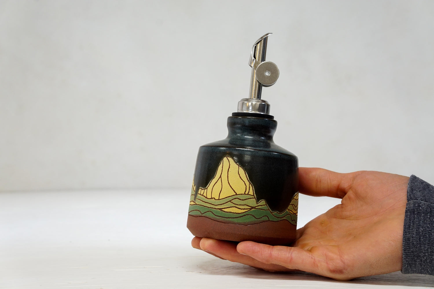 W Teton in Darby bud vase/ olive oil bottle