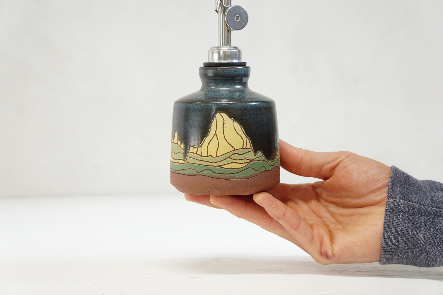 W Teton in Darby bud vase/ olive oil bottle