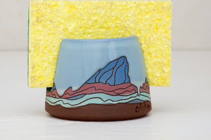 E teton Sponge Holder in Ira (on blue slip)