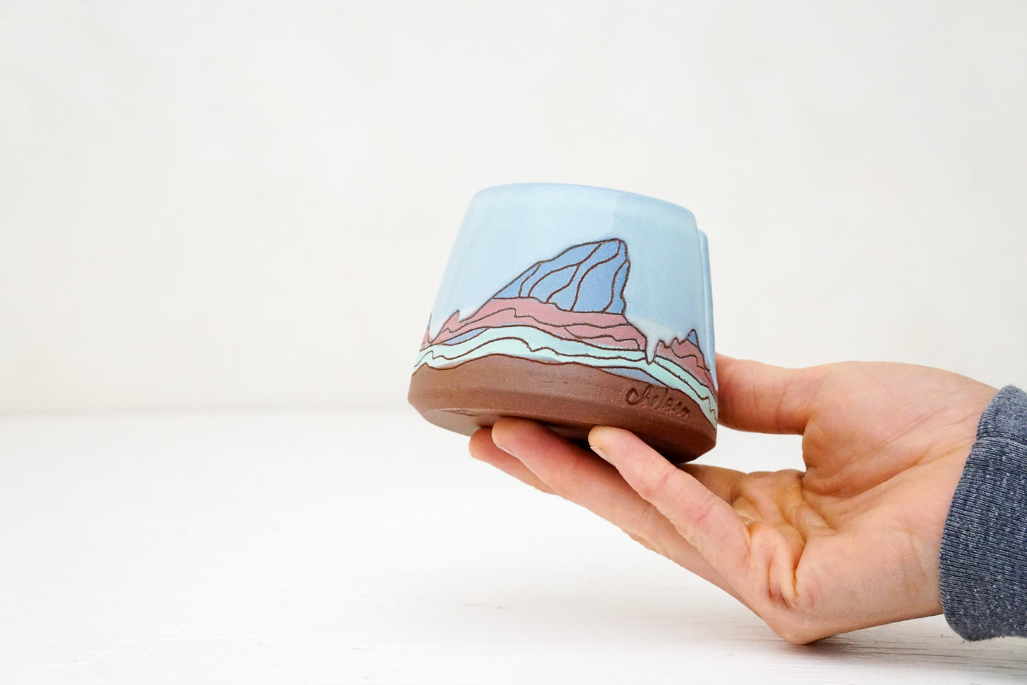 E teton Sponge Holder in Ira (on blue slip)