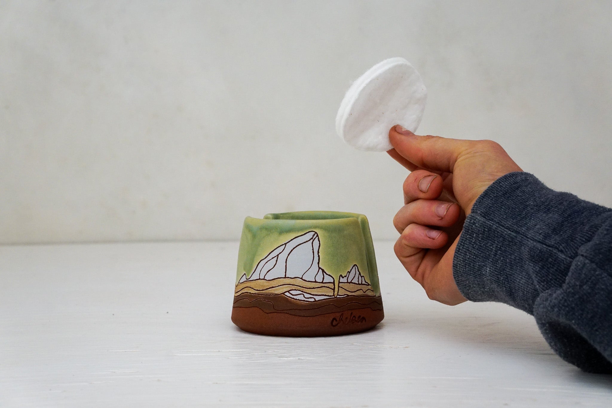 E Teton Sponge holder in Sage