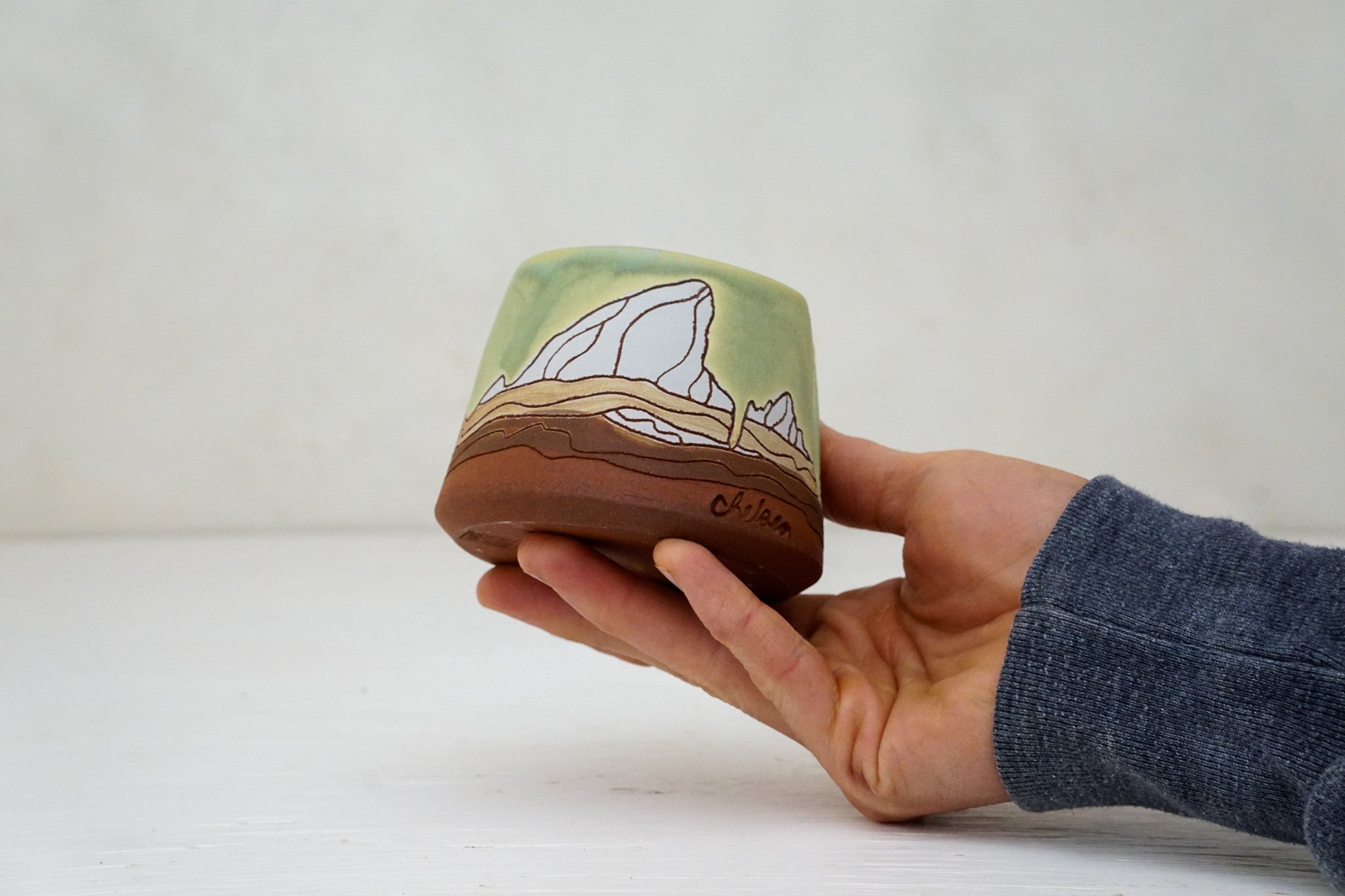 E Teton Sponge holder in Sage