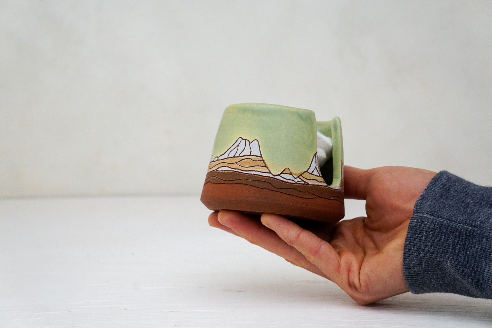 E Teton Sponge holder in Sage