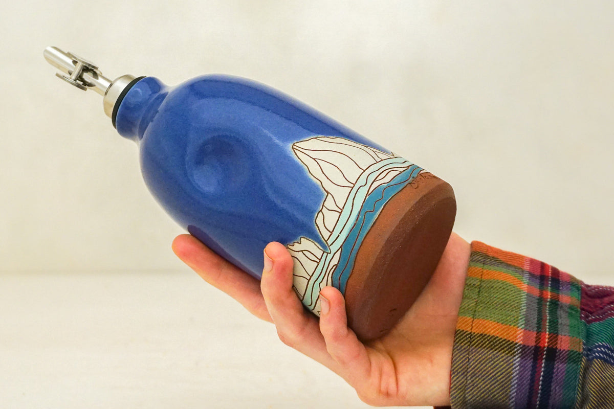 W Teton Olive oil Bottle in Flax