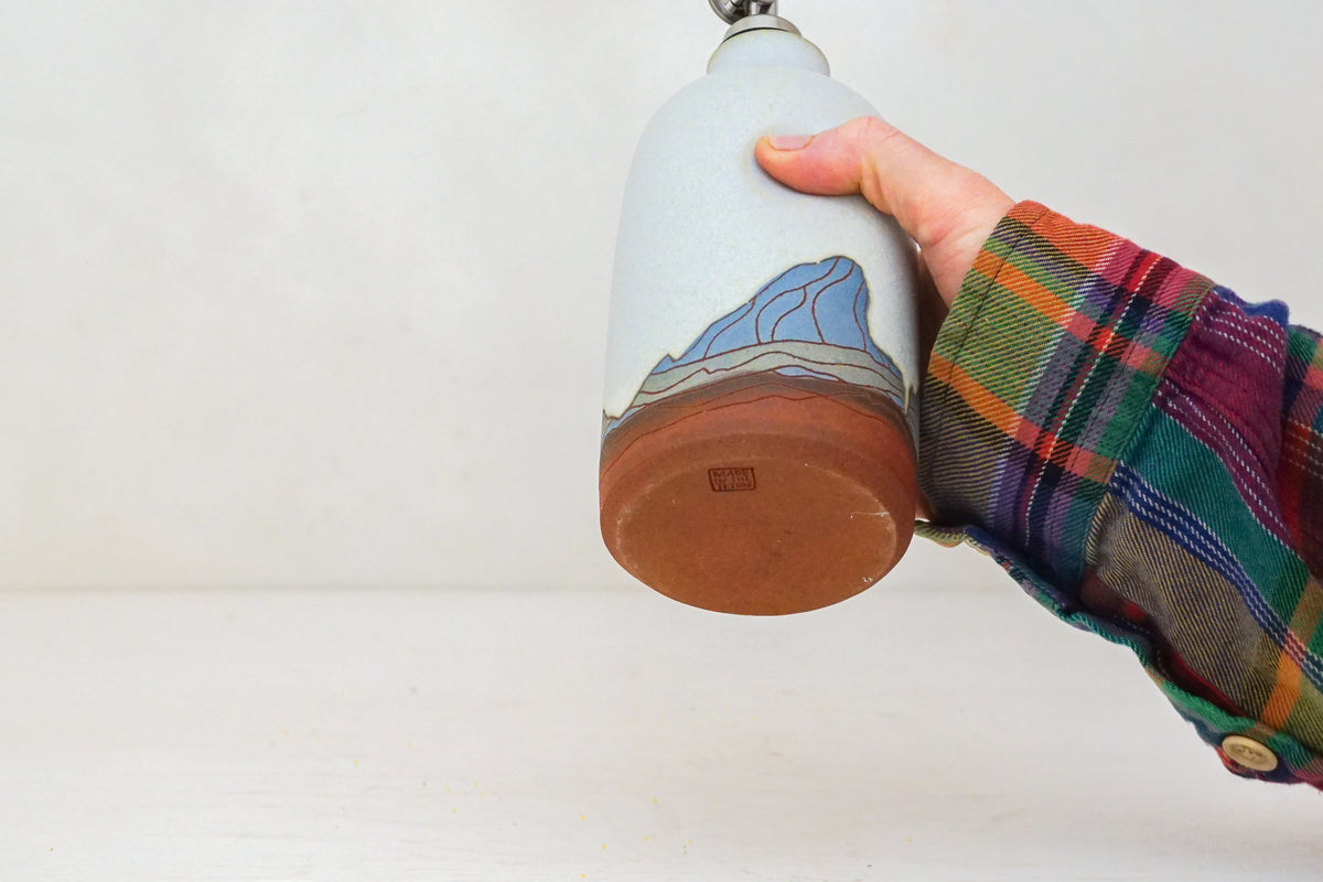 E Teton Olive oil Bottle in Bone